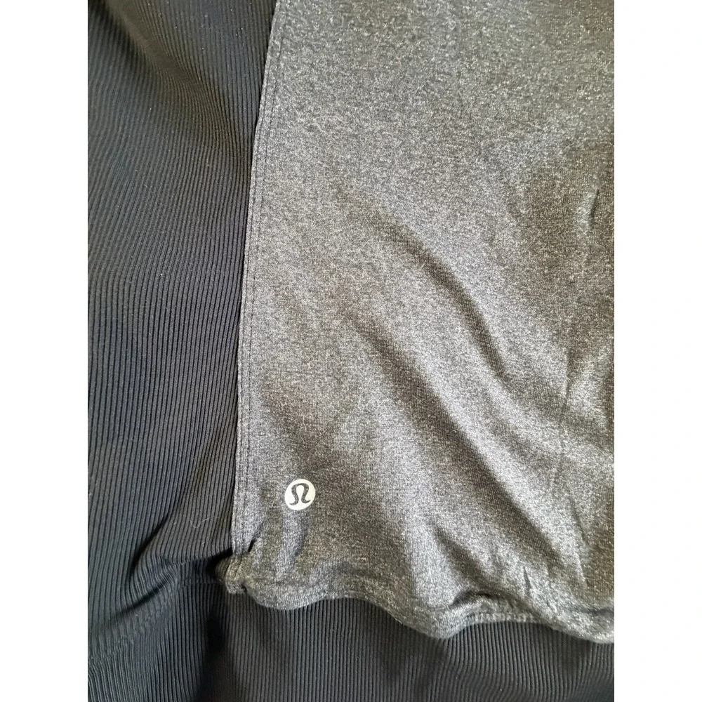 Lululemon‎ Dance Studio Jacket Womens 4 Black Hooded Full Zip Thumbholes
